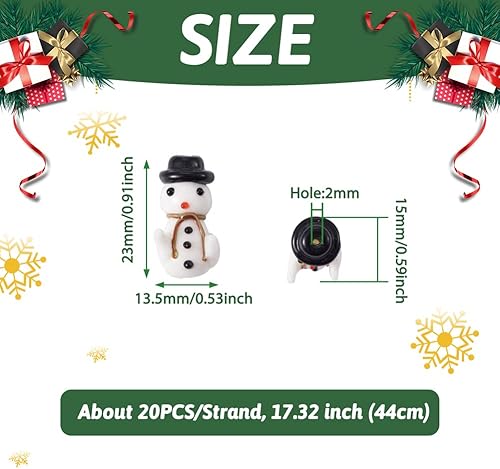 Vista 68 de Cheriswelry 46 cuentas de Navidad para árbol de Navidad, muñeco de nieve, guantes de hombre de jengibre, medias de cuentas surtidas, manualidades