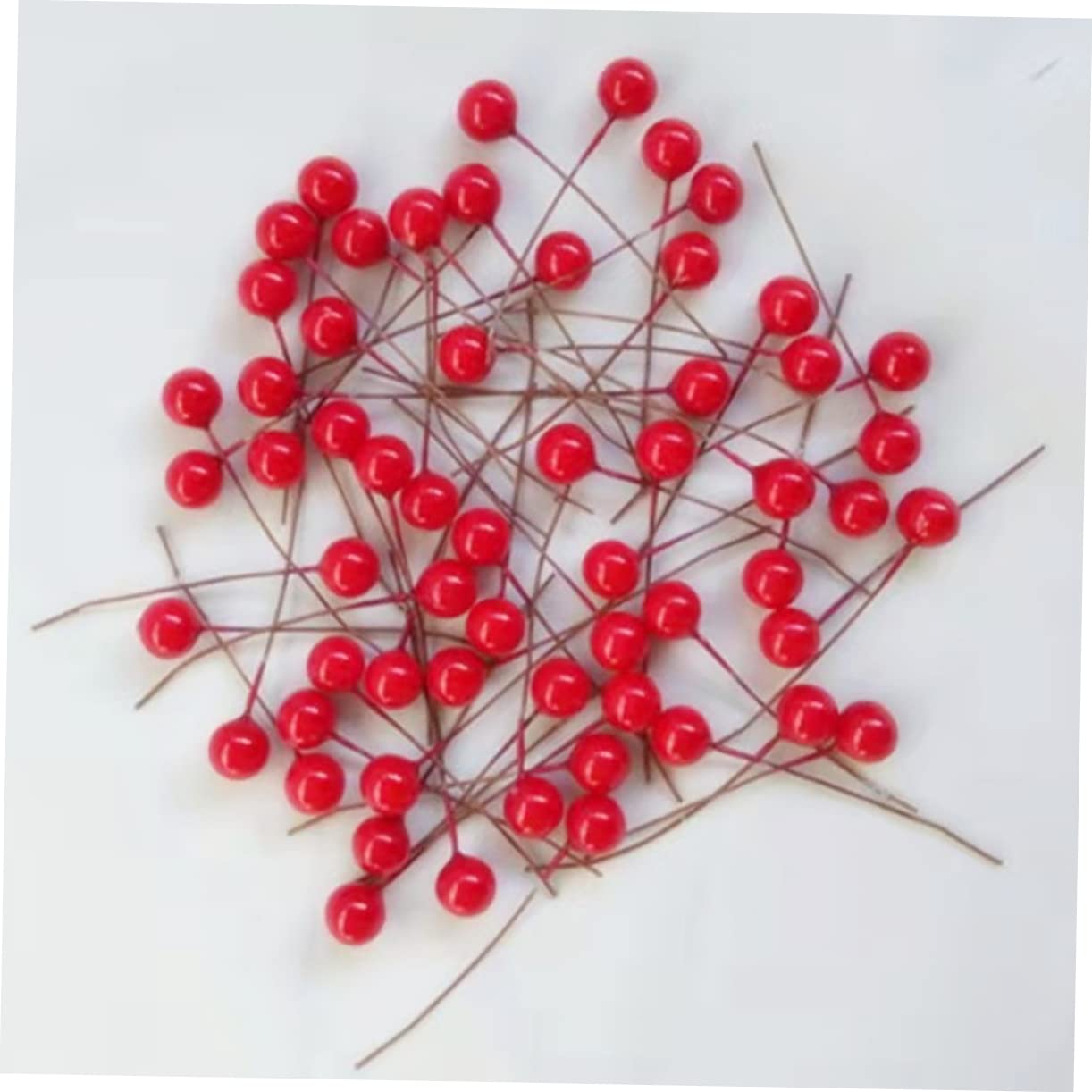 900 Stück Künstliche Beeren Weihnachtsgirlande Dekoration Künstlicher Weihnachtsbaum Künstliche Stechpalmenbeeren Künstlicher Beerenstiel Künstlicher Roter Beerenstiel PRETYZOOM
