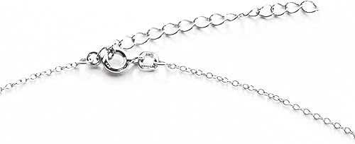 Miniatura 5 de Collar de plata fina con monograma único inicial.