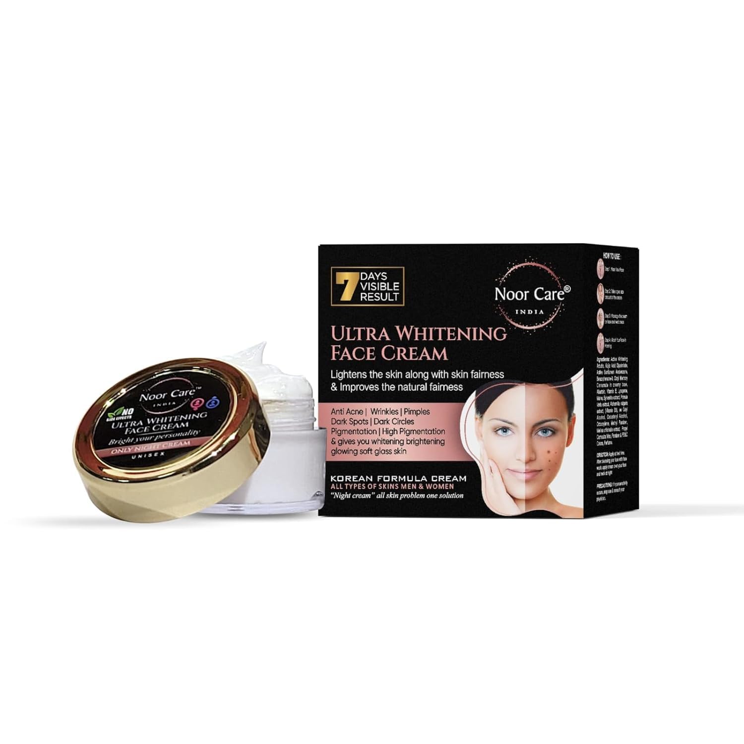 Fairness Cream For Reducing Pimple Dark Spot, Dark Circle ultra Anti aging Cream Use For Men & Women, 15g