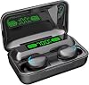 PRO Touch Wireless Earbuds LED Compatible with Vivo V29 Lite IPX4 2,000mah PowerBank 24h Plus WaterSweatproof9D Noise Reduction & Quad Mic Black