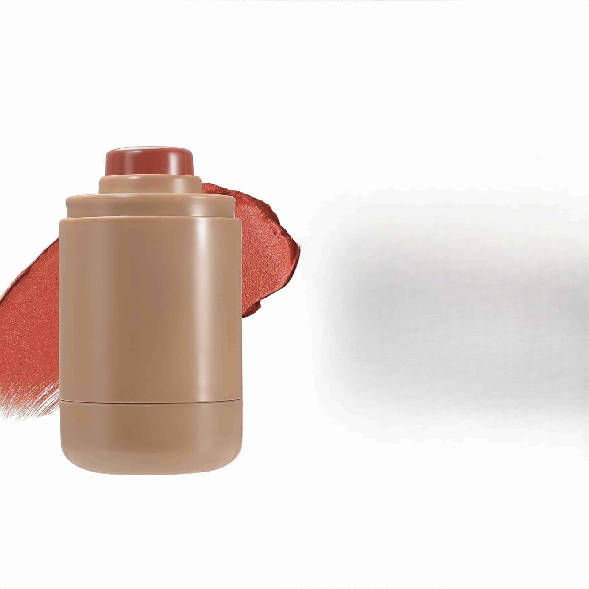 Matte Blush Stick Creamy Natural Looking Finish Face Blush Long-Lasting Lightweight Buildable Blushes Stick for Cheeks (Color H04)