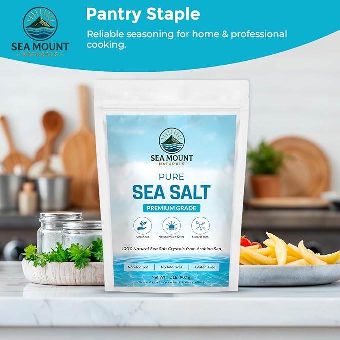 Sal Marina Pura Grano Grueso 2 lb - SeaMount Naturals miniatura 7