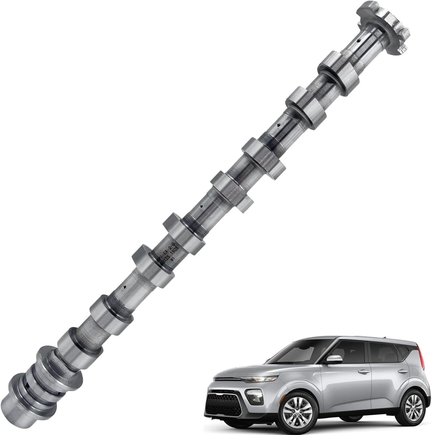 Upgraded 24200-2E074 Exhaust Camshaft for Hy-undai Elantra Veloster Kona Exhaust K-ia Forte Seltos Soul 2017-2021 2.0L, Replace 242002E074 24200-2E084 242002E084