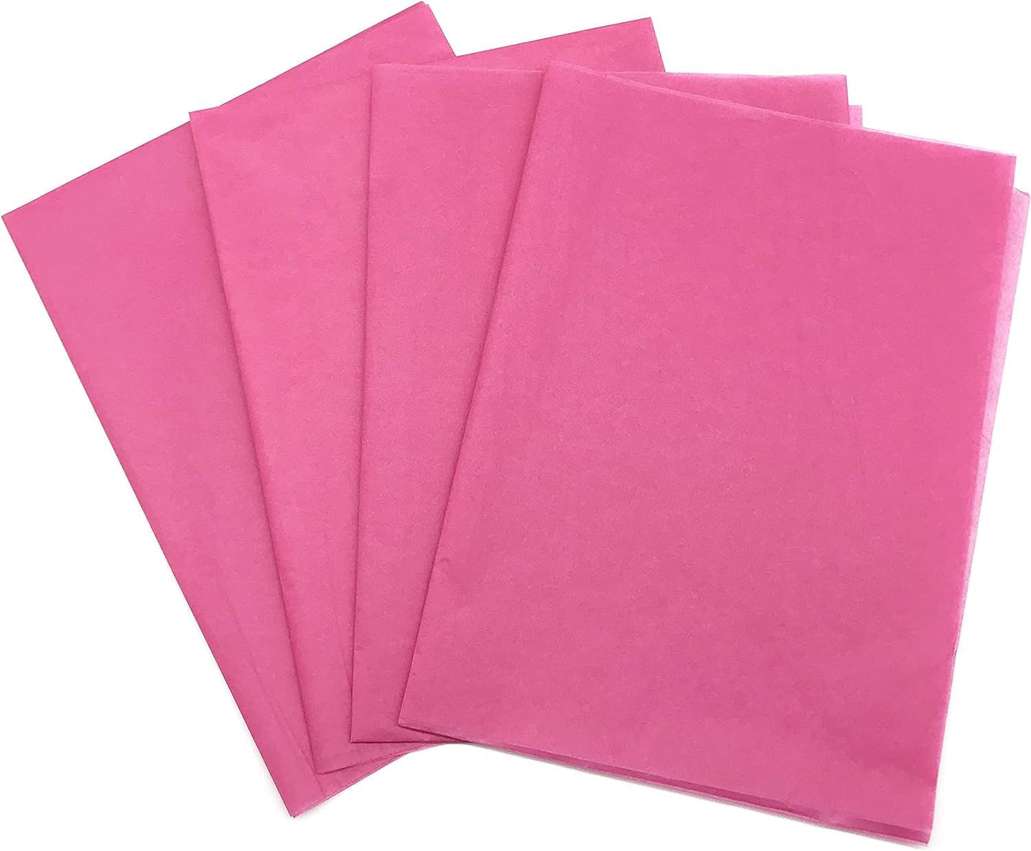 REDDOTGIFT 25 Sheets Dark Pink Tissue Paper Gift Wrapping DIY Tissues 50 * 75cm…17 Grams,Acid Free for A Variety Of Craft, Art and Paper Projects,T-Shirt Wrap (Dark Pink, 50x75cm)