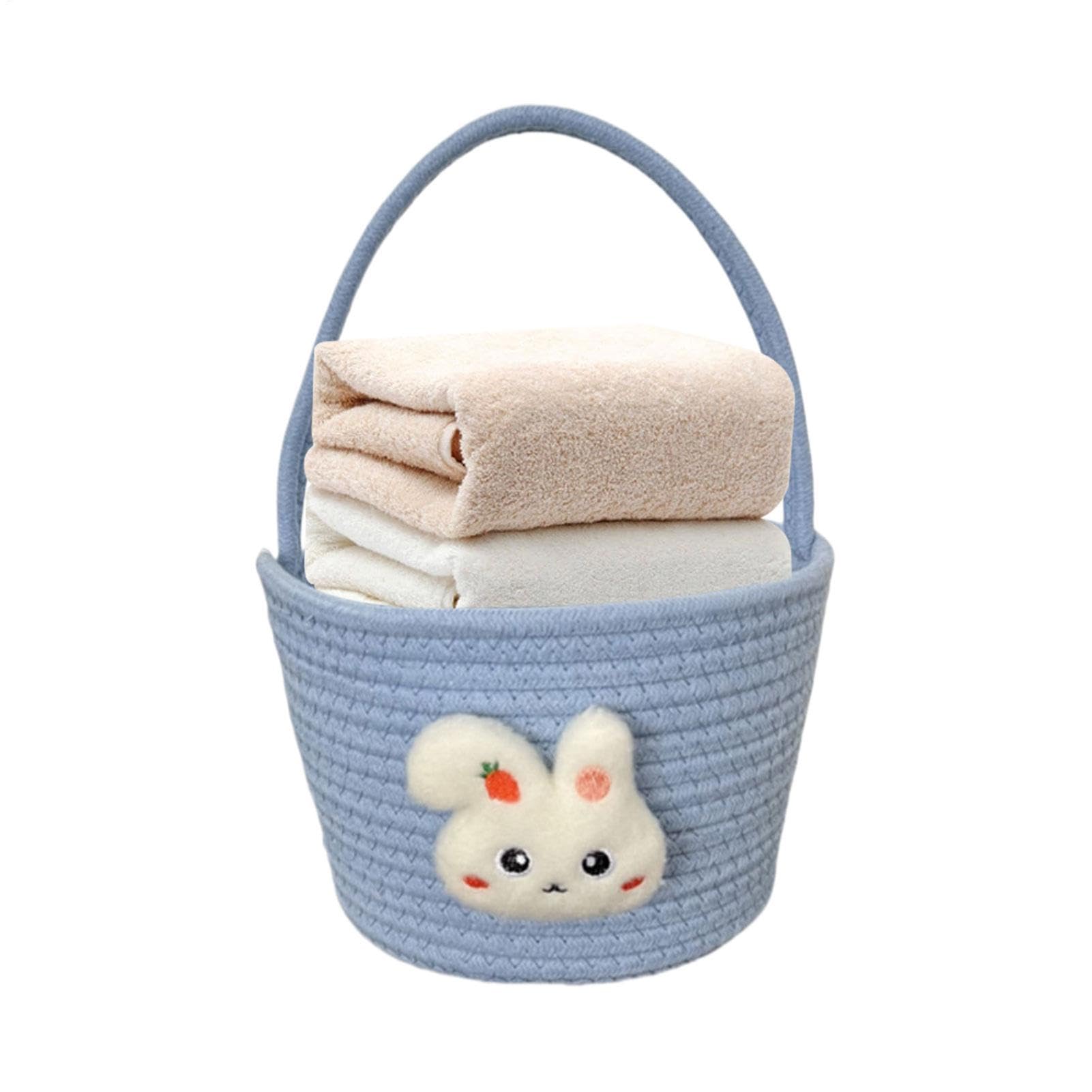 Panier de Pâques pour bébés avec poignée ergonomique et tissu léger