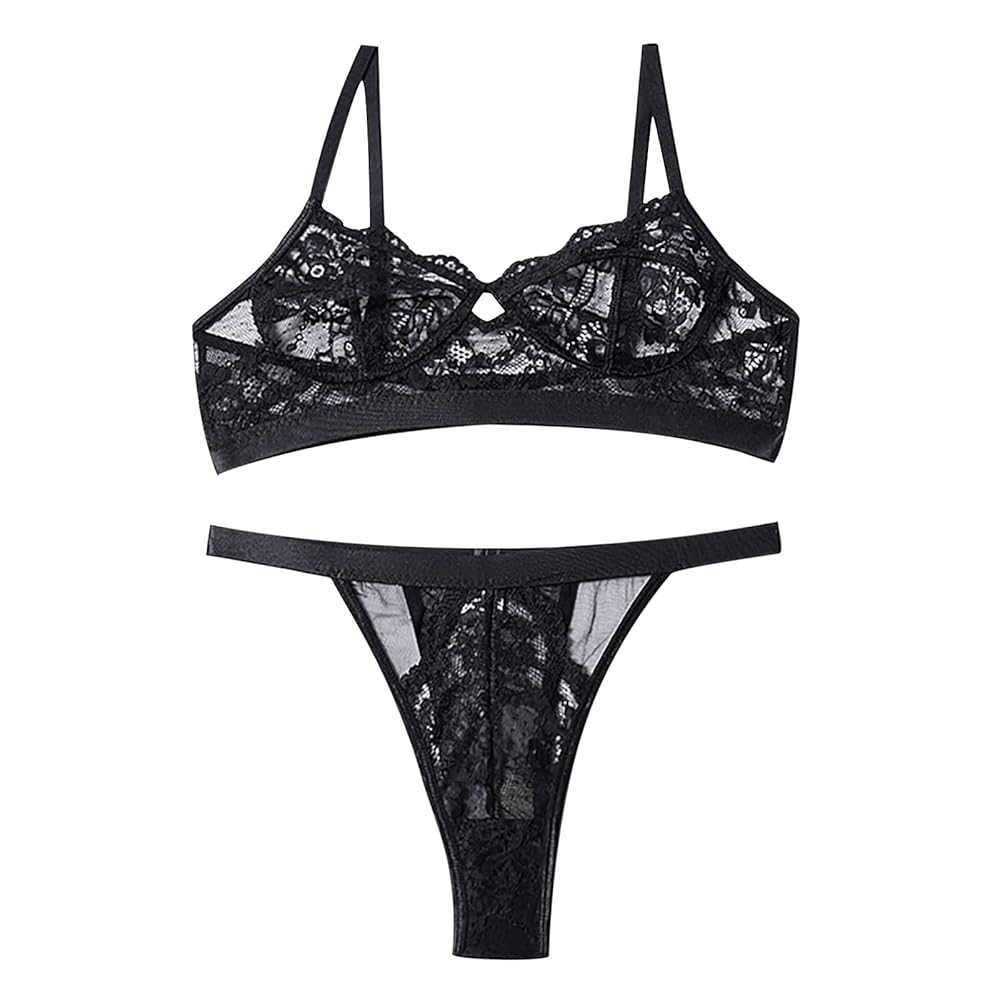 タグ付き MEDI LINGERIE LIKE LACE PANTS ブラックS Perfect Fit Stretch Lace High Leg Underwear, 3-Pack