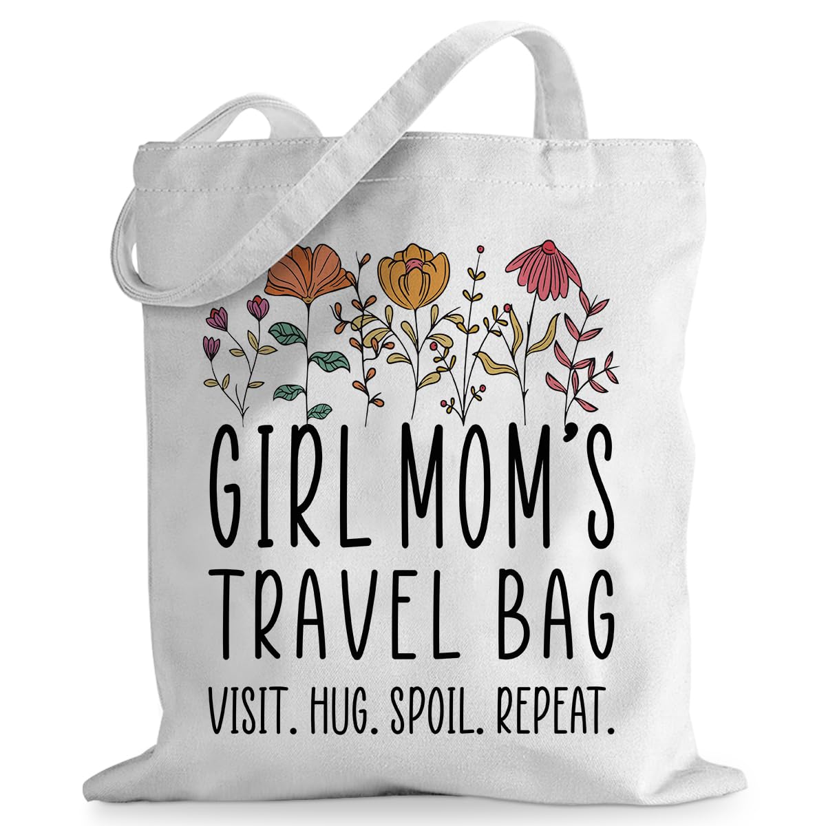 sugargoo Names Travel Bag Visit Hug Spoil Repeat Tote Bag, Birthday Christmas Mother's Day Retirement Gifts for Women
