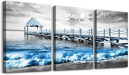 Miniatura 10 de Lienzo decorativo de pared para sala de estar, decoración de pared moderna para dormitorio, oficina, decoración de pared, pintura de 3 piezas, Tinta