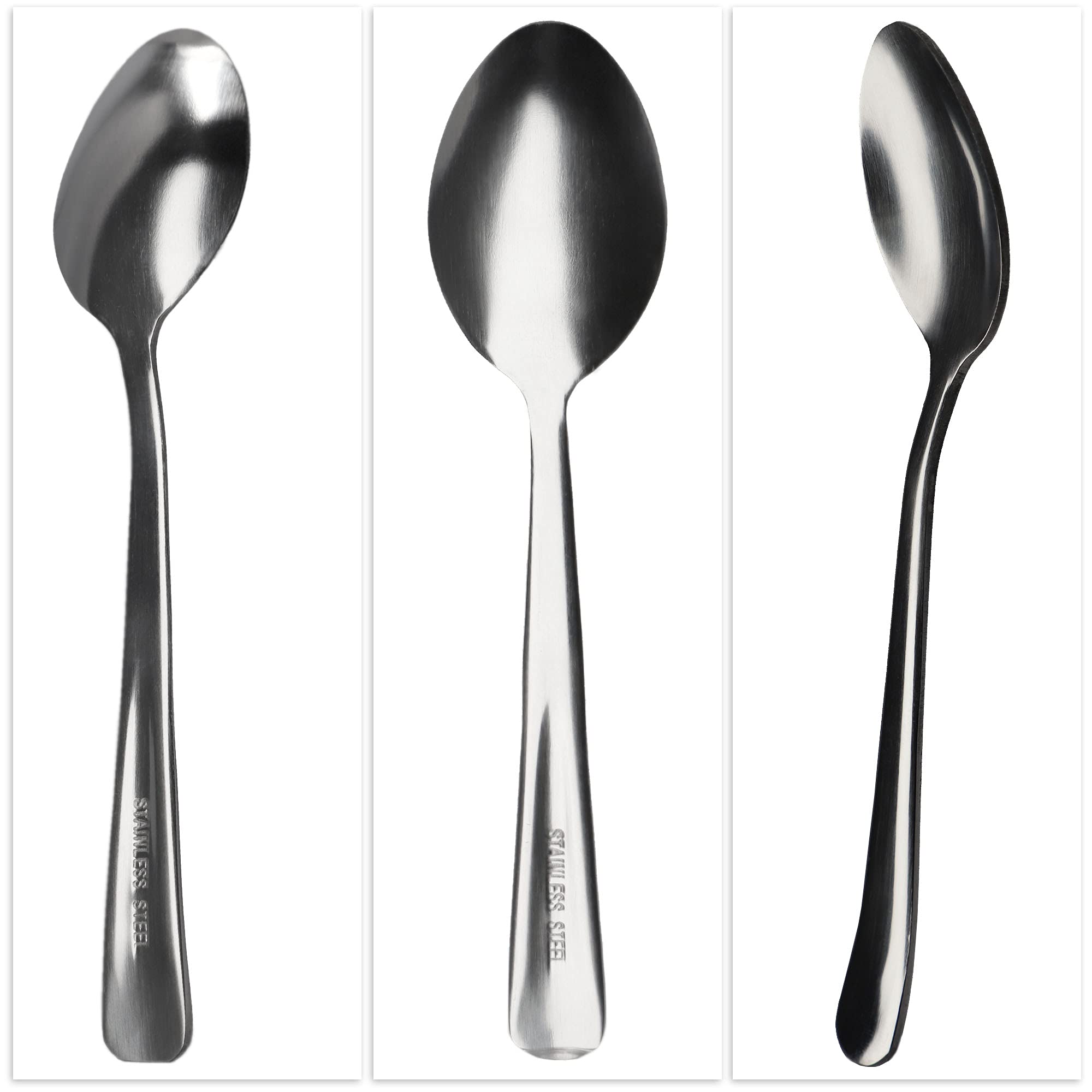 Cucchiaio Kadax realizzato in acciaio inossidabile, set da 3 -serie