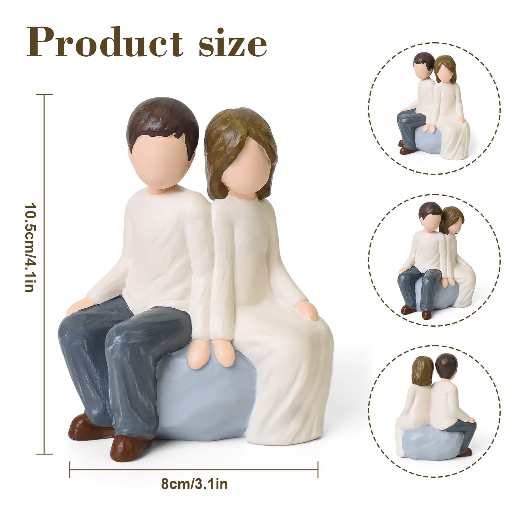 Brother and Sister Figurines, Gifts for Sister from Brother, Gift for Brothers from Sisters to Celebrate Unbreakable Bonds