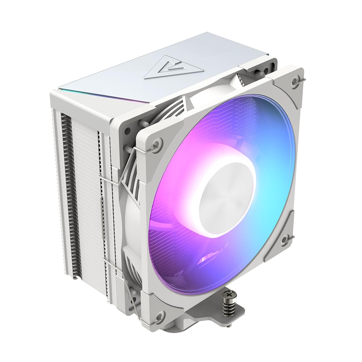 MODECOM Volcano 0C T721 ARGB - Raffreddatore ad aria CPU bianco | Potente processore con ventola PWM silenziosa | Fan PC & CPU Cooler efficiente per computer da gioco | Include pasta termica