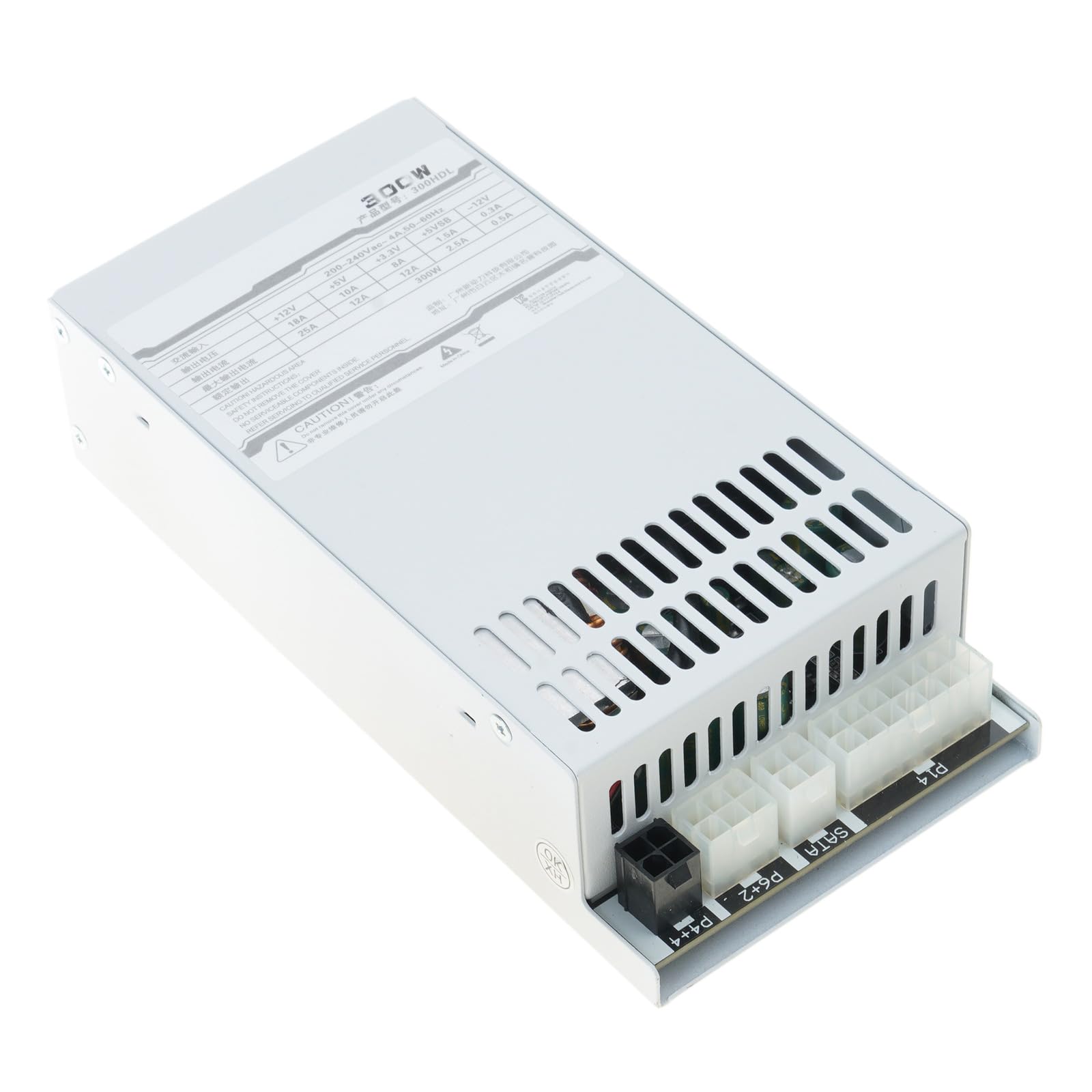 300 W vollmodulares kleines 1U Netzteil mit intelligenter Lüftersteuerung, leise für Gehäuse und kleine Server Netzteil