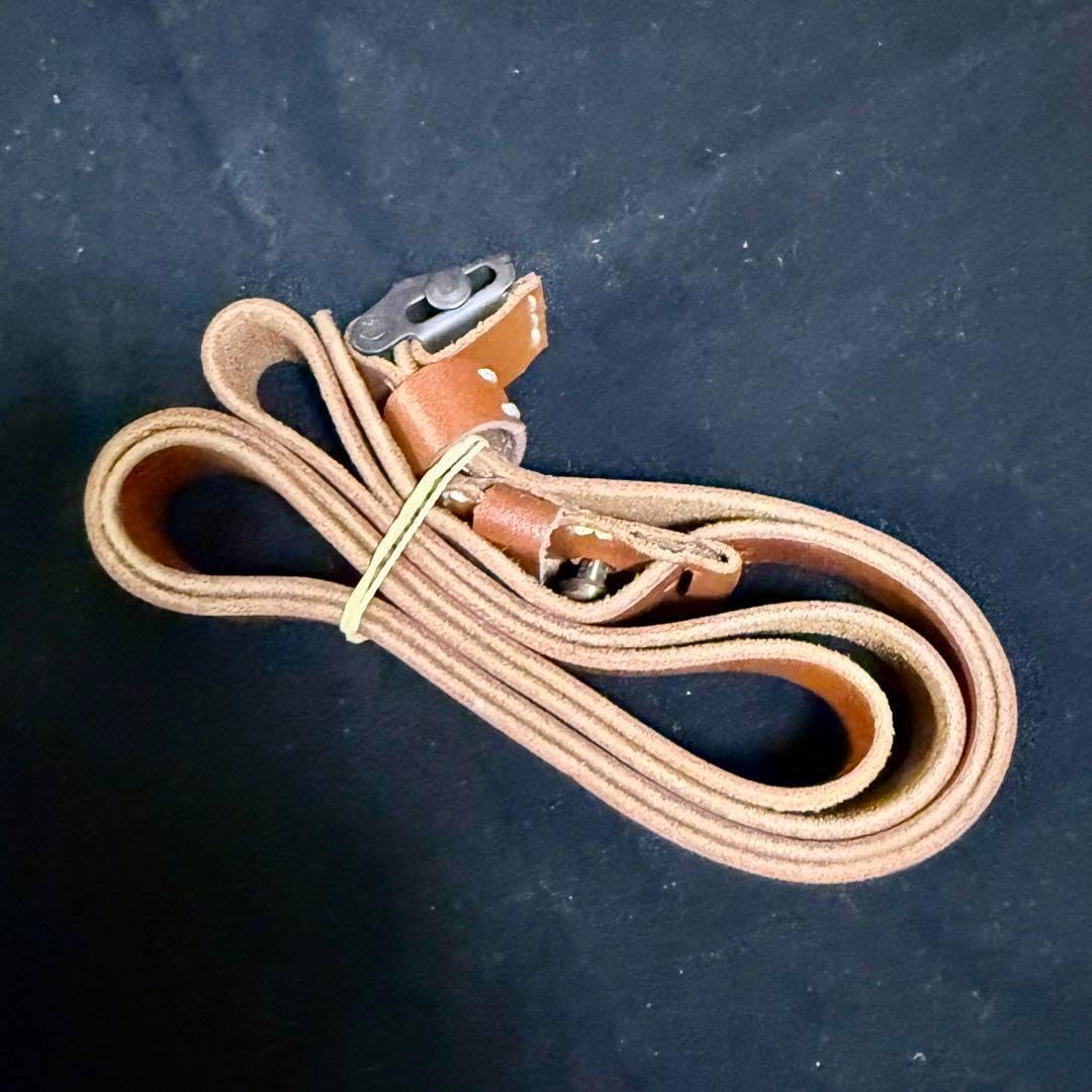 ドイツ軍 MP4044 サブマシンガン用 革製スリング ベルト 茶色 L.A.