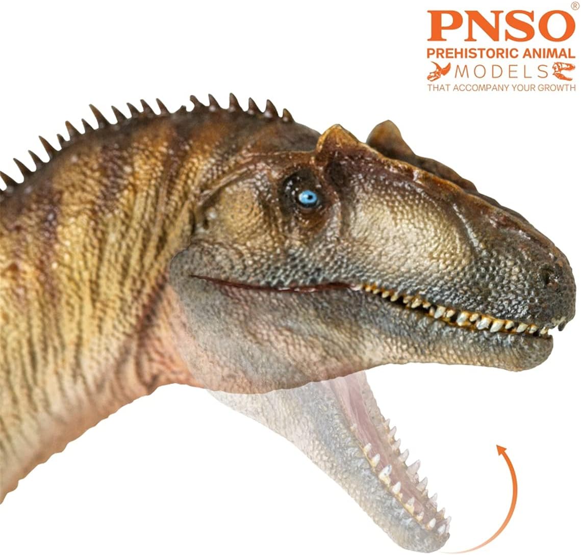 PNSO Allosaurus Paul Figure Realistic Allosauridae Dinosaur PVC Collector Toys Animal Art Model Decoration Gift for Adult