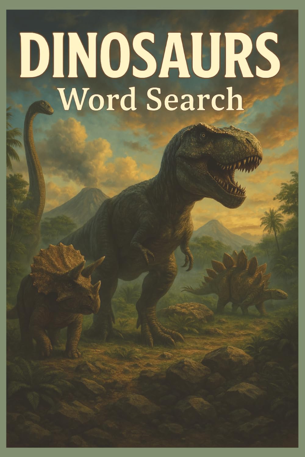 Dinosaurs Word Search: 55 Word Search Puzzles Exploring T. Rex, Fossils, Paleontology, Prehistoric Life, Interesting Facts, Useful Tips & Complete Solutions