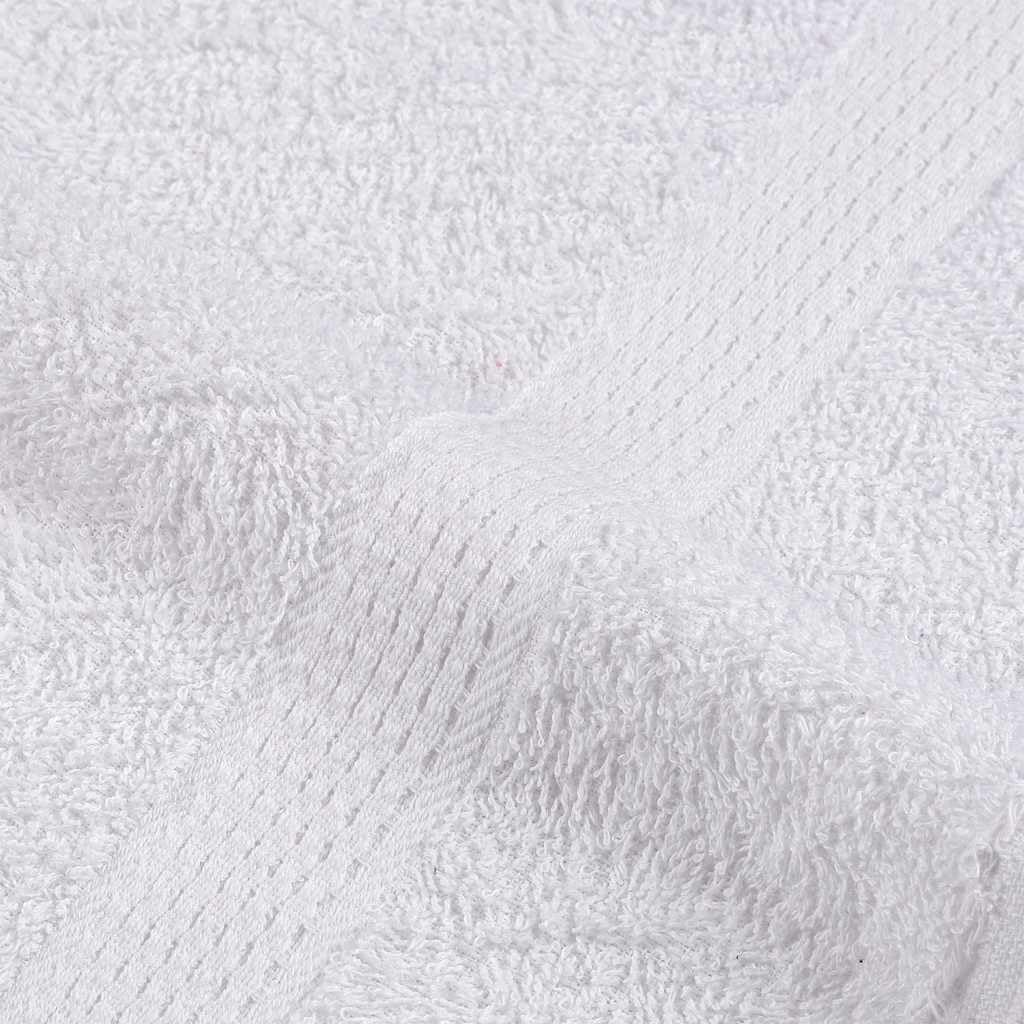 vidaXL Toallas de Invitados 10 uds 100% algodón Blanco 70x140cm 360gsm
