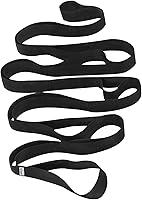 TECEUM Stretching Strap 10 Loops Non-Elastic for Yoga Pilates Physical Therapy Leg Stretches All Levels Men Women