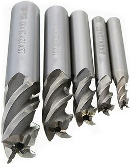 5* HSS CNC End Mill Cutter Milling Machine Straight Shank Drill Bit 4 Flute