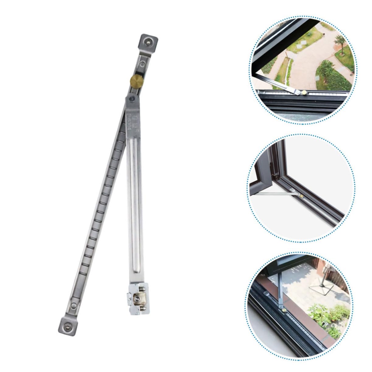 Uonlytech 5stücke Schiebefenster-sicherheitsstange Verstellbare Windstütze Bohrfreie Installation Für Aluminiumfenster Und Türen Flexibel Einsetzbar Langlebig Und Stabil Verstellbar