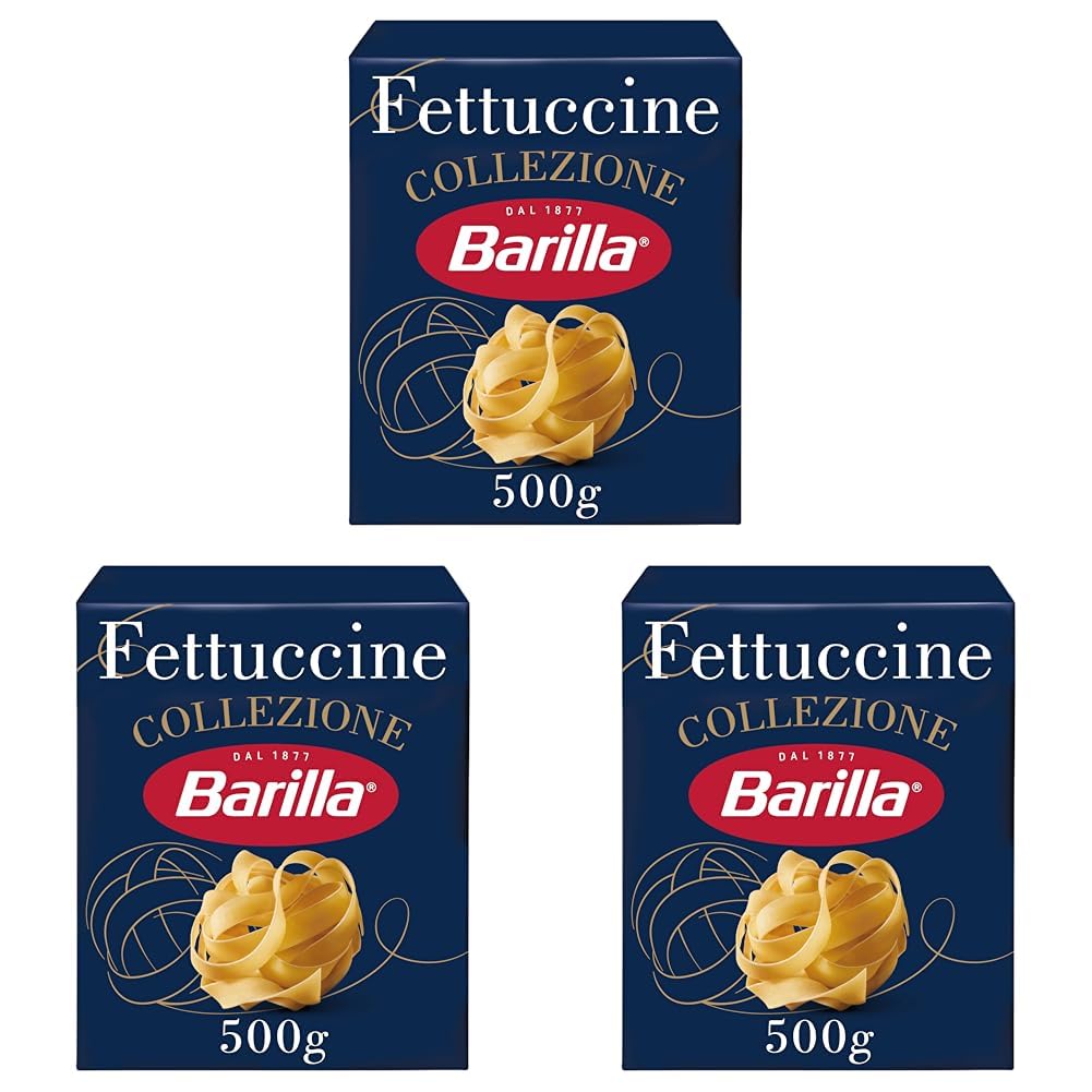 Barilla Pasta Collezione Fettuccine, (1 x 500 g) (Packung mit 3)