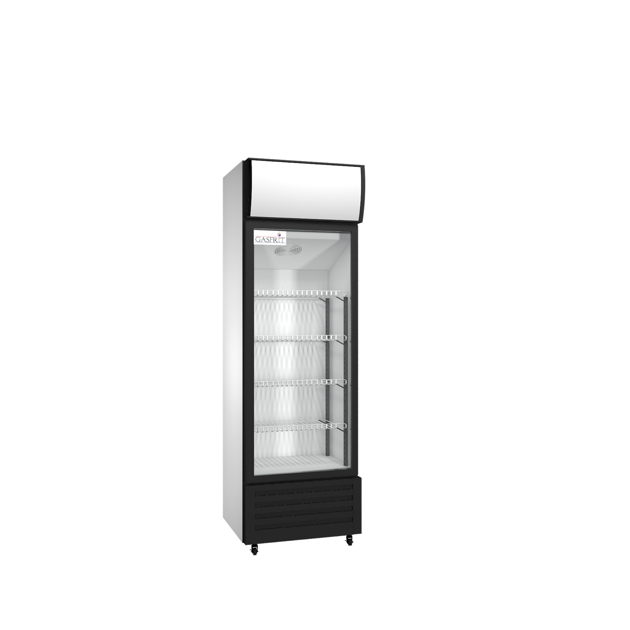 Armario Expositor Refrigerado 400 L Clase B | 1 Puerta | Ventilado | +0/+8 °C | LED | Acero Inoxidable | Hostelería Profesional