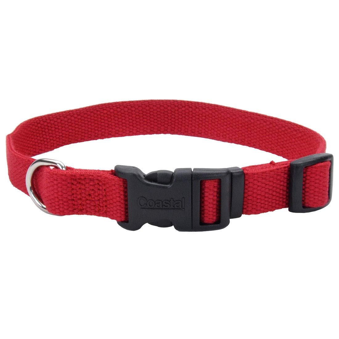 Coastal New Earth Soy Adjustable Dog Collar Cranberry