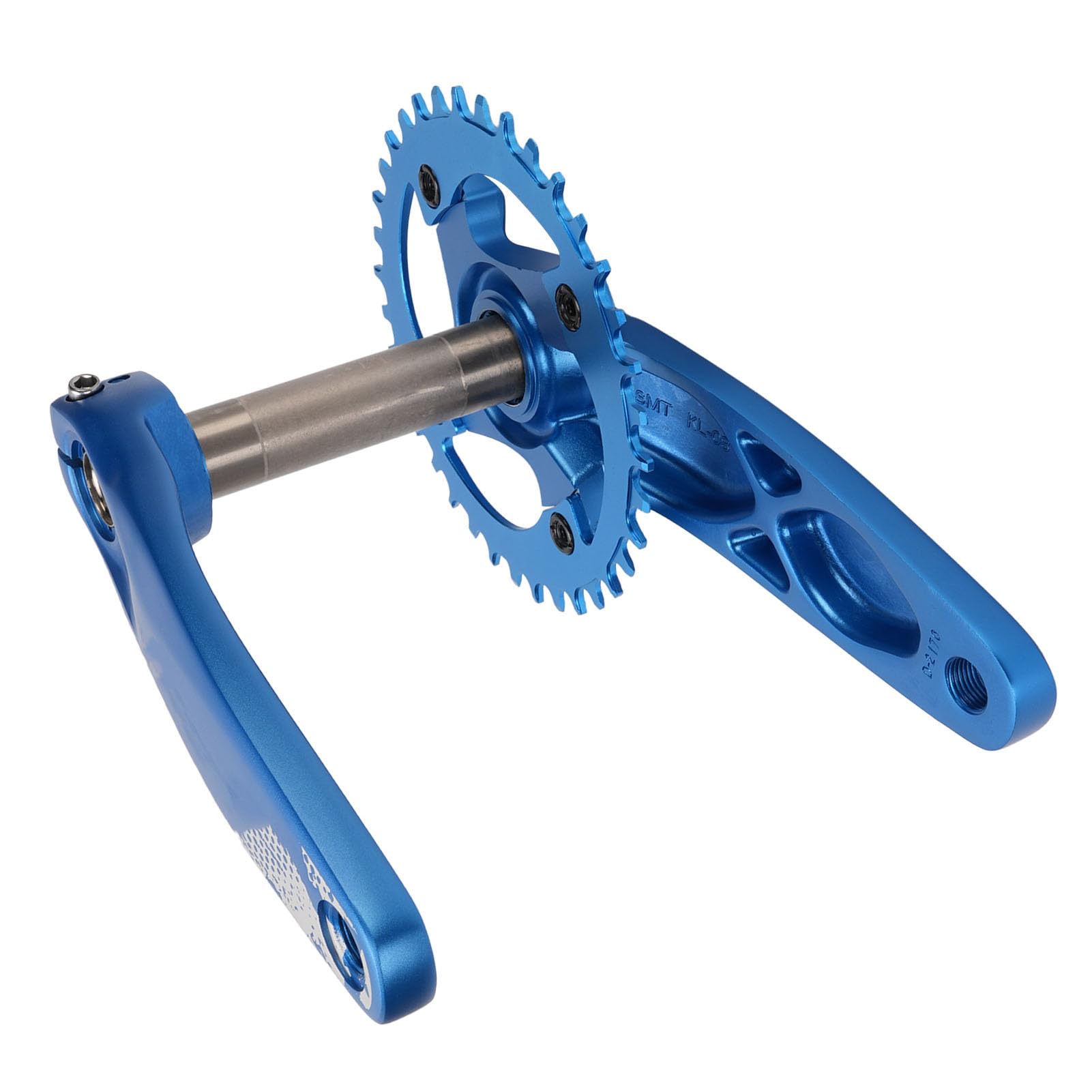 Zestaw Ramion Korby Rowerowej Hollow Zintegrowany Mechanizm Korbowy 36T Tarcza Dolna, Wspornik Dolny 8-12 Prędkości Dodatni Ujemny Ząb Górska Droga Niebieski