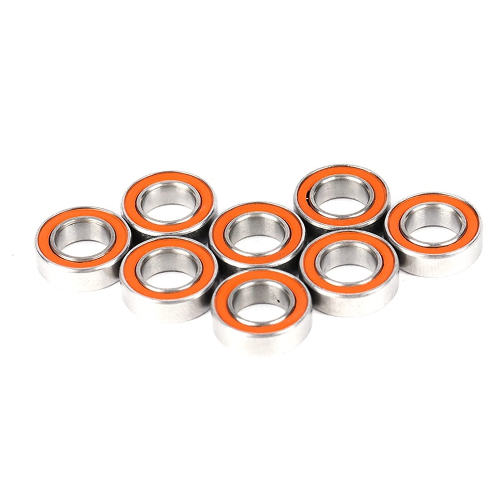 Industrial Bearings 10 pièces roulement à air 7x13x4mm roulement en céramique hybride en acier inoxydable sans graisse à rotation rapide for Ball Bearing Skate Bearings