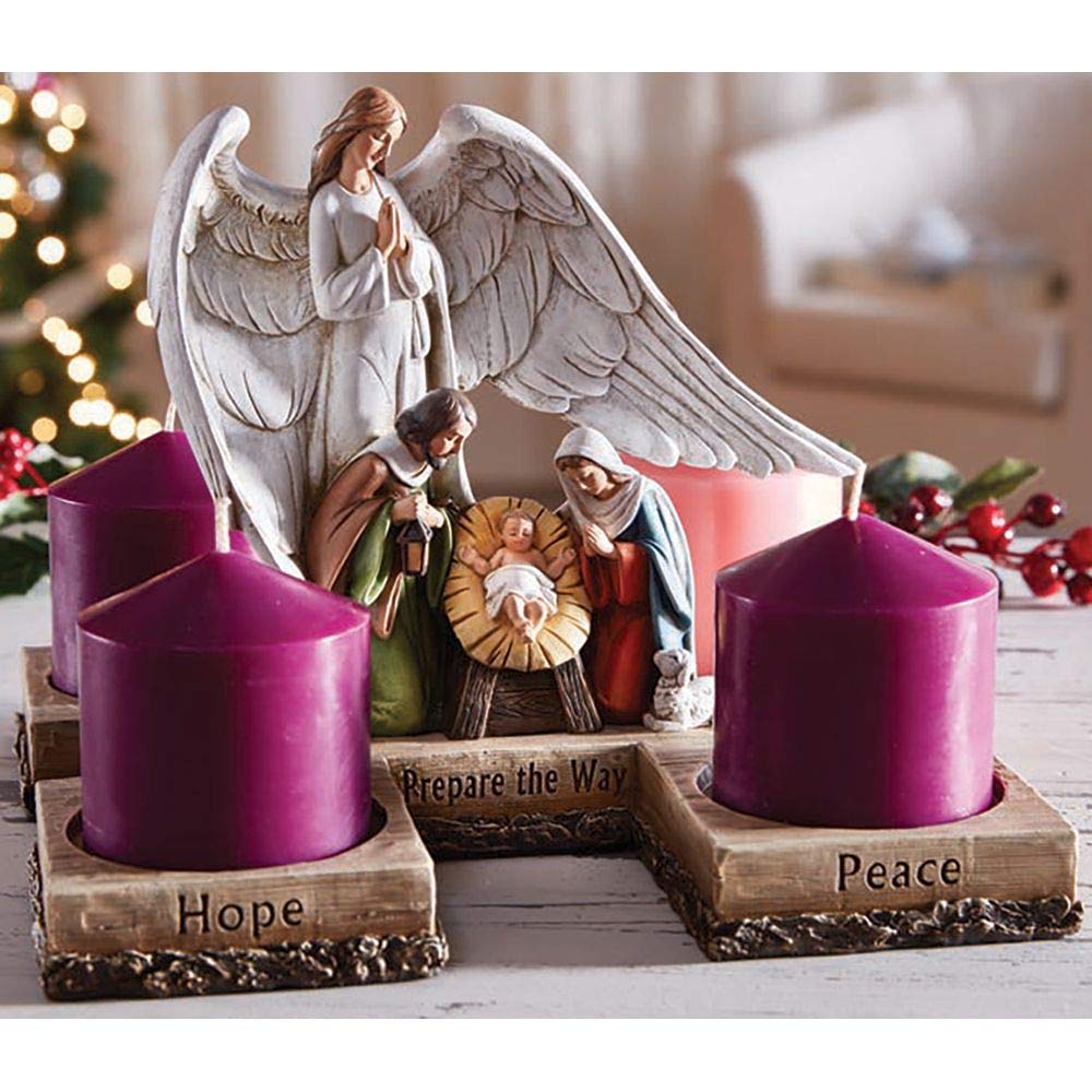 FA Dumont Nativity Advent Candleholder with Candles