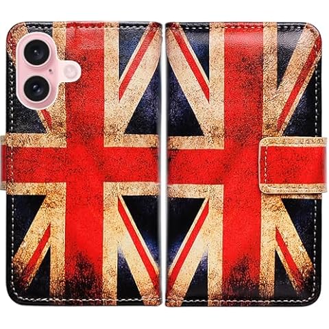 Bcov Retro Union Jack iPhone 16 Case Cover