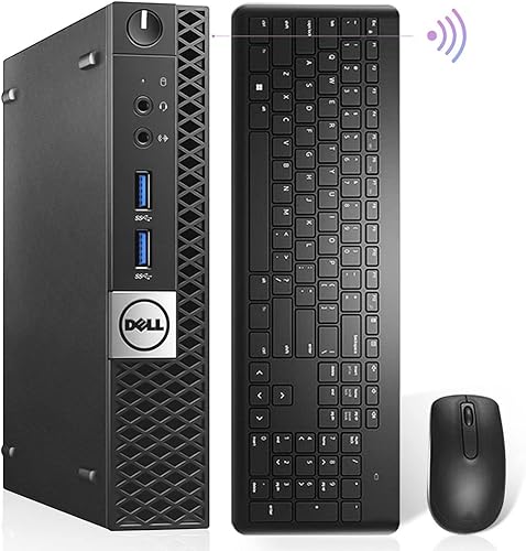 Dell Mini PC OptiPlex 7040 Micro escritorio, i7 6700T Quad Core hasta 3.60 GHz, 16 GB DDR4 512 GB M.2 NVMe SSD, AX210 WiFi 6E incorporado +