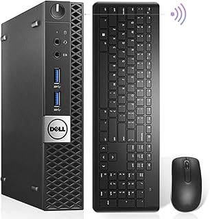 Dell Mini PC OptiPlex 7040 Micro Desktop,i7 6700T Quad Core Up to 3.60GHz,32GB DDR4 New 1TB M.2 NVMe SSD,AX210 Built-in WiFi 6E + Bluetooth 5.2,HDMI Windows 10 Pro,Wireless Keyboard & Mouse (Renewed)