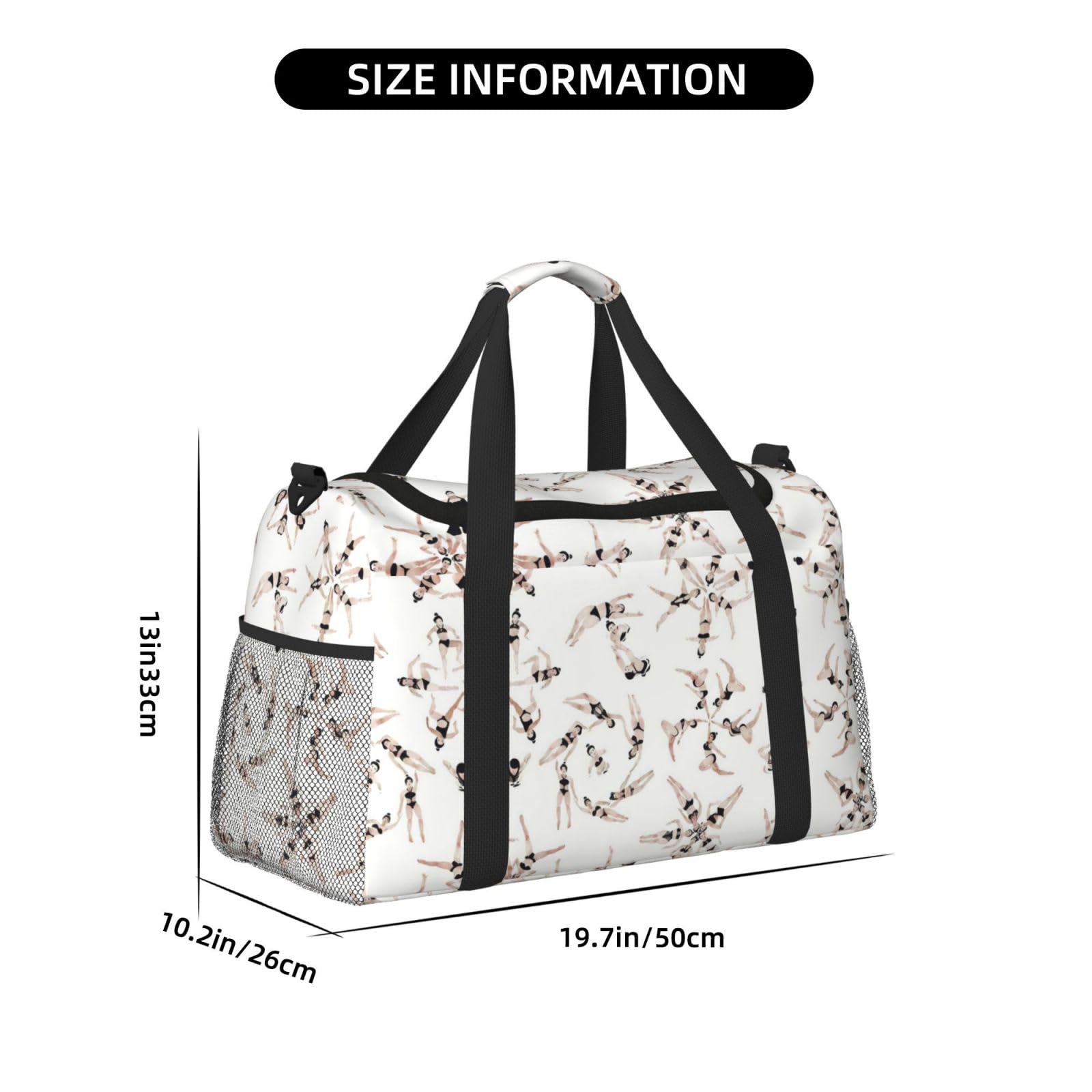 Schwimmtasche, Reisetasche, groß, faltbar, wasserdicht, Übernachtungstasche, Strand, Schwimmen, Pool, Sport, Fitnessstudio