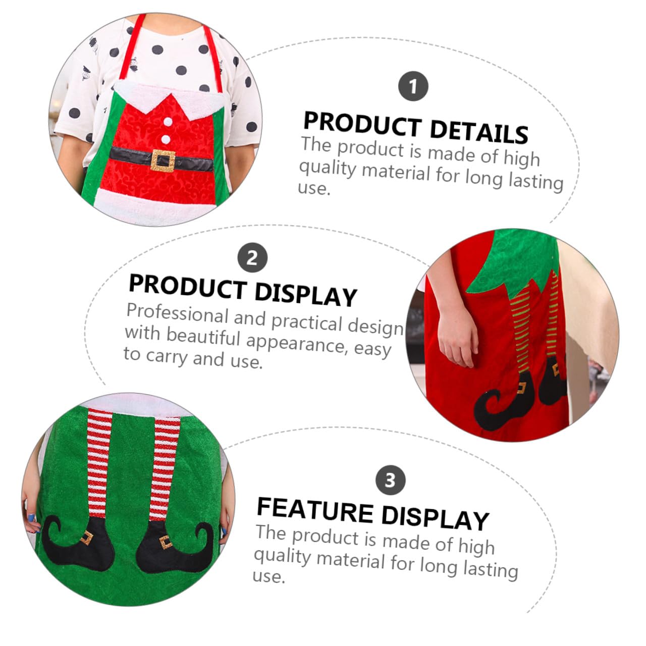 2 Delantales Navideños para Mujer Tamaño Único Material Resistente Baberos de Cocina para Hornear y Decoración Festiva Reutilizables y Fáciles de Lavar Ideales para Cocina y