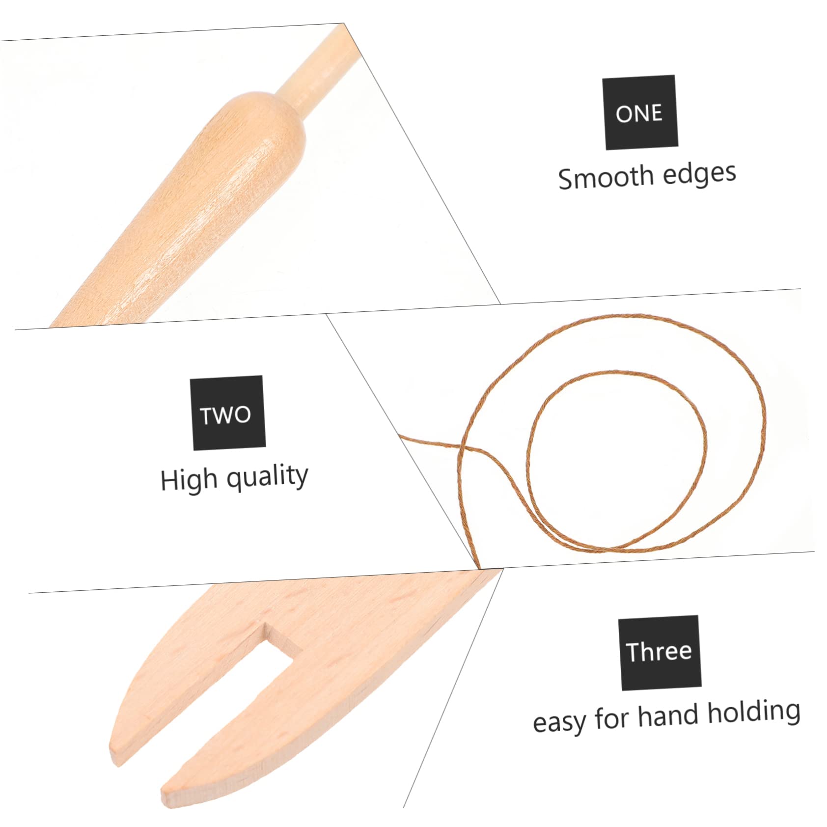DIYEAH 3sets Strumenti Per Lavori Maglia Kit Completo Per Tessitura Mano Con Shuttle Filo Accessori Per Iniziare Lavorare Maglia Per Insegnamento e Attività Genitore-figlio