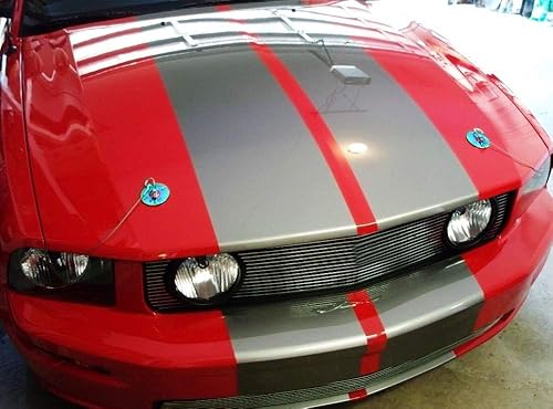 Miniatura 2 de iJDMTOY Kit estético clásico de 2.5 pulgadas con acabado cromado neo, multicolor, de liberación rápida, con cables de metal, compatible con