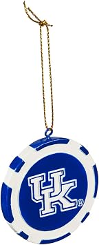 Evergreen Enterprises NCAA Kentucky Wildcats Game Chip DesignOrnament, Team Colors, One Size
