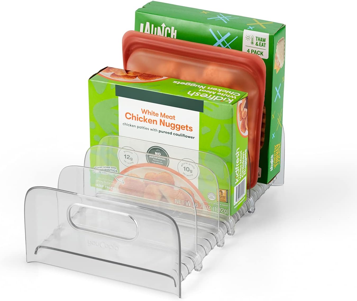 YouCopiaFreezeUp Freezer Rack, 12", Clear
