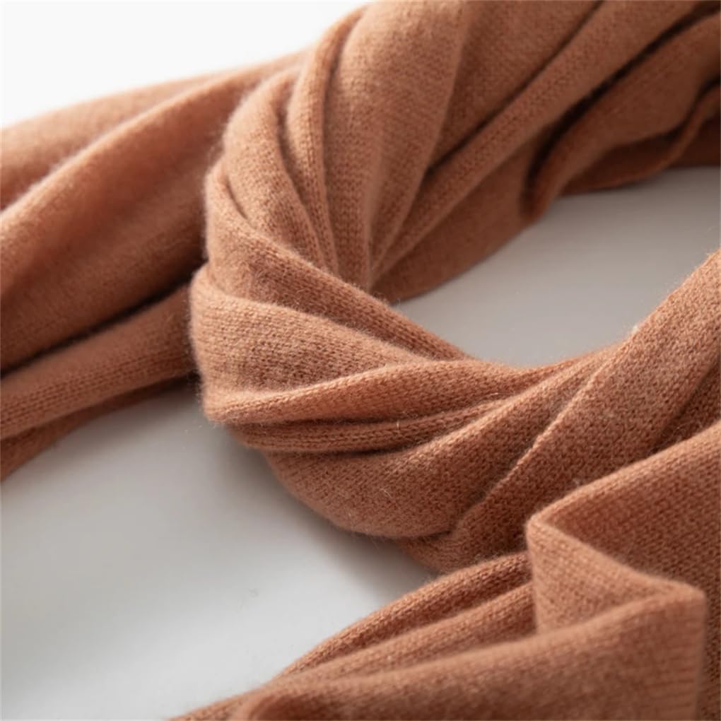 Sciarpa invernale unisex in cashmere, tinta unita, calda, scialle avvolgente, lunga, per donne e uomini