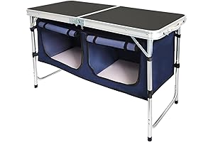 Height-Adjustable Lightweight Camp Table for Outdoor Adventures