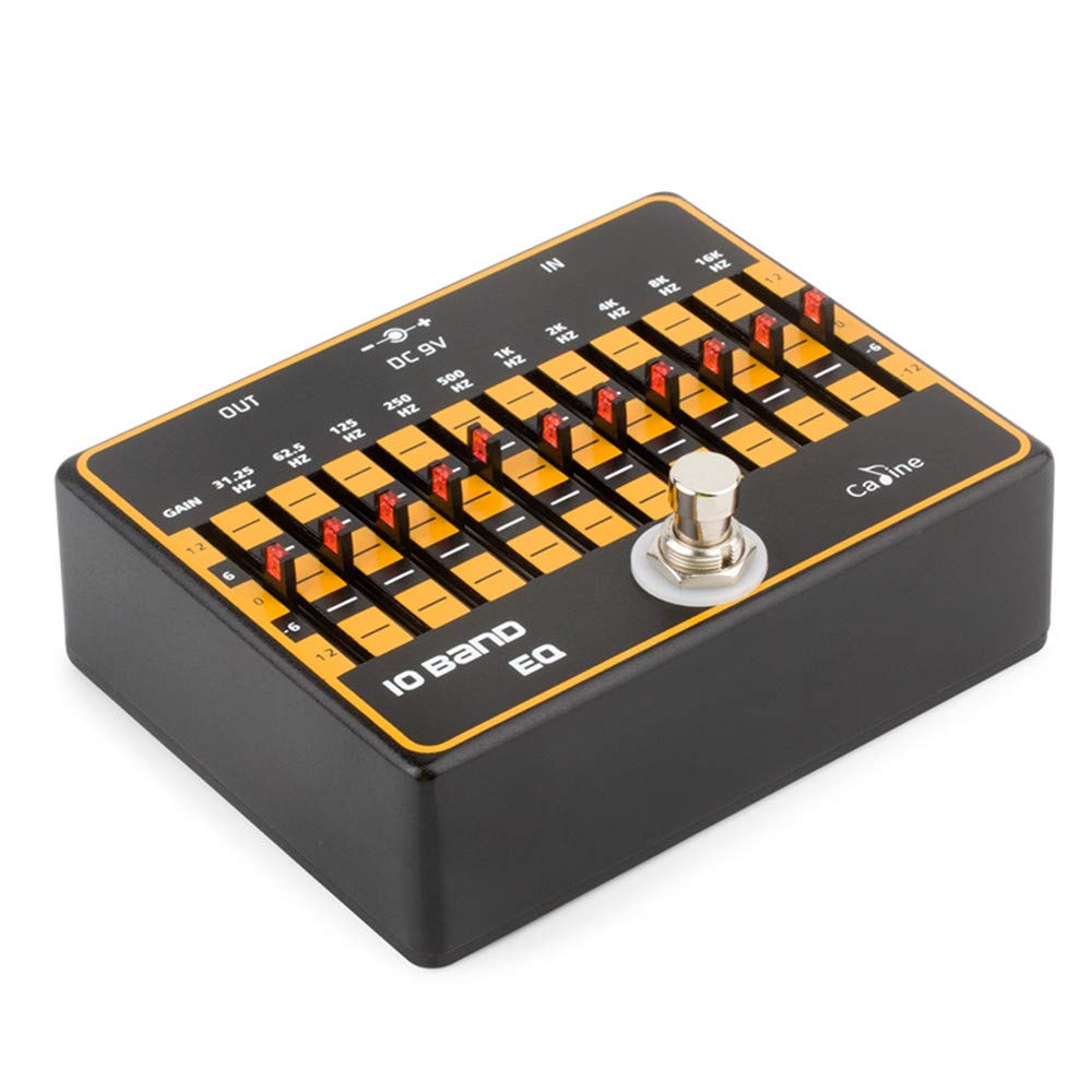 KINGDUO Cp-24 DC 9V 10 Bande Eq Pédale D'Effet Guitare True Byass Pédale D'Egaliseur Professionnelle