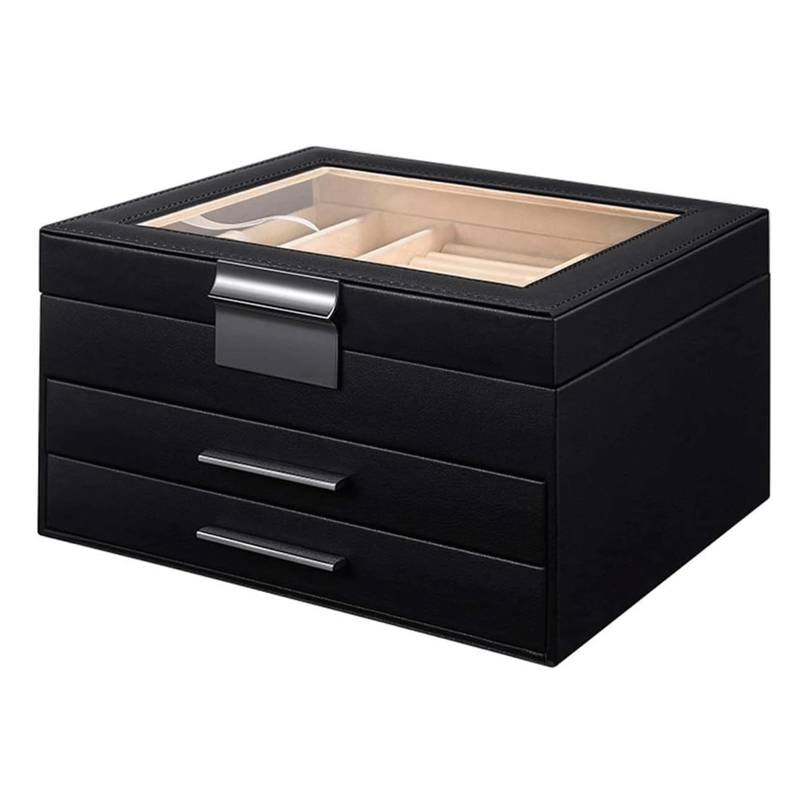 Large-Capacity Jewelry Box High-end Retro Jewelry Case for Women Girl Jewelry Organizer Box Birthday Wedding Gift