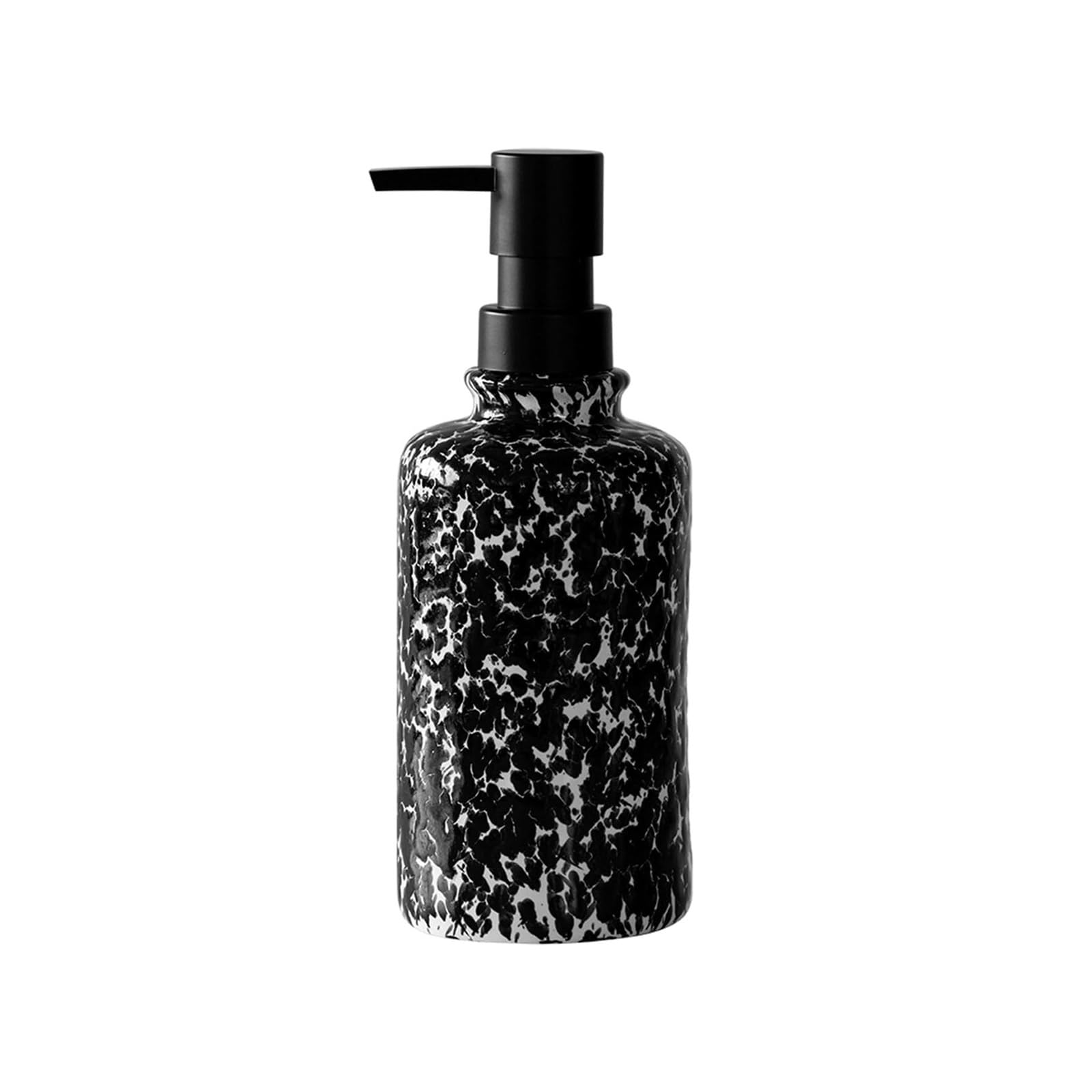 Qyleee Black Hand Hand - Lotion Ceramic Dish Soap Bottle With Pump Kitchen Sink For Dish For Bathroom(Black)
