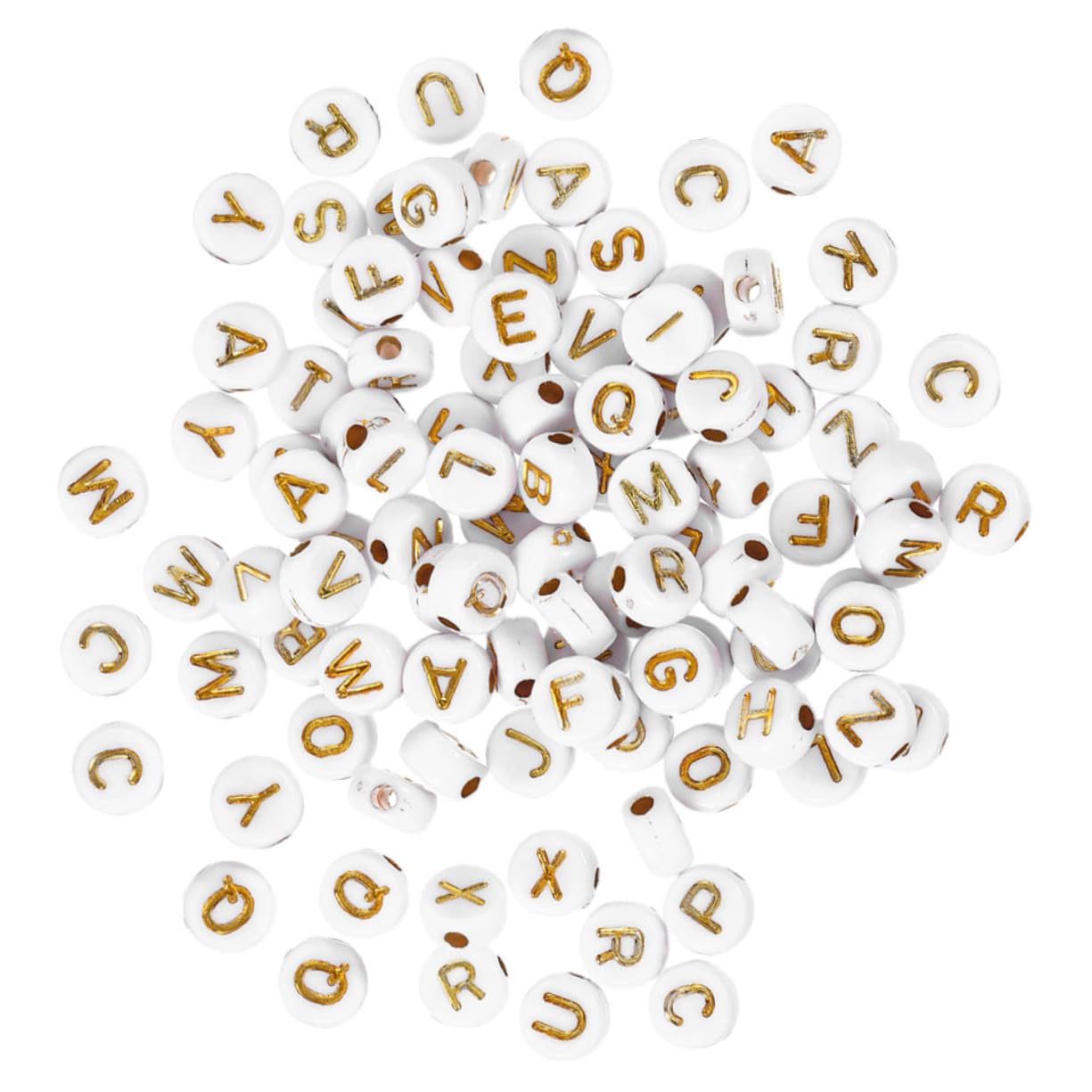 4000piezas Abalorios De Letras De Acrílico Para Perlas De Letras Coloridas Para Joyas Collares Pulseras y Manualidades