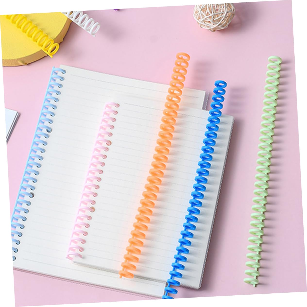 Uonlytech 3 Set Dorsi Di Rilegatura A Spirale In Plastica Dorsi Di Rilegatura Ad Anelli A Spirale Rilegature A Pettine Spirali Dorsi A Spirale Per Rilegatura A Spirale 10 pezzi*3