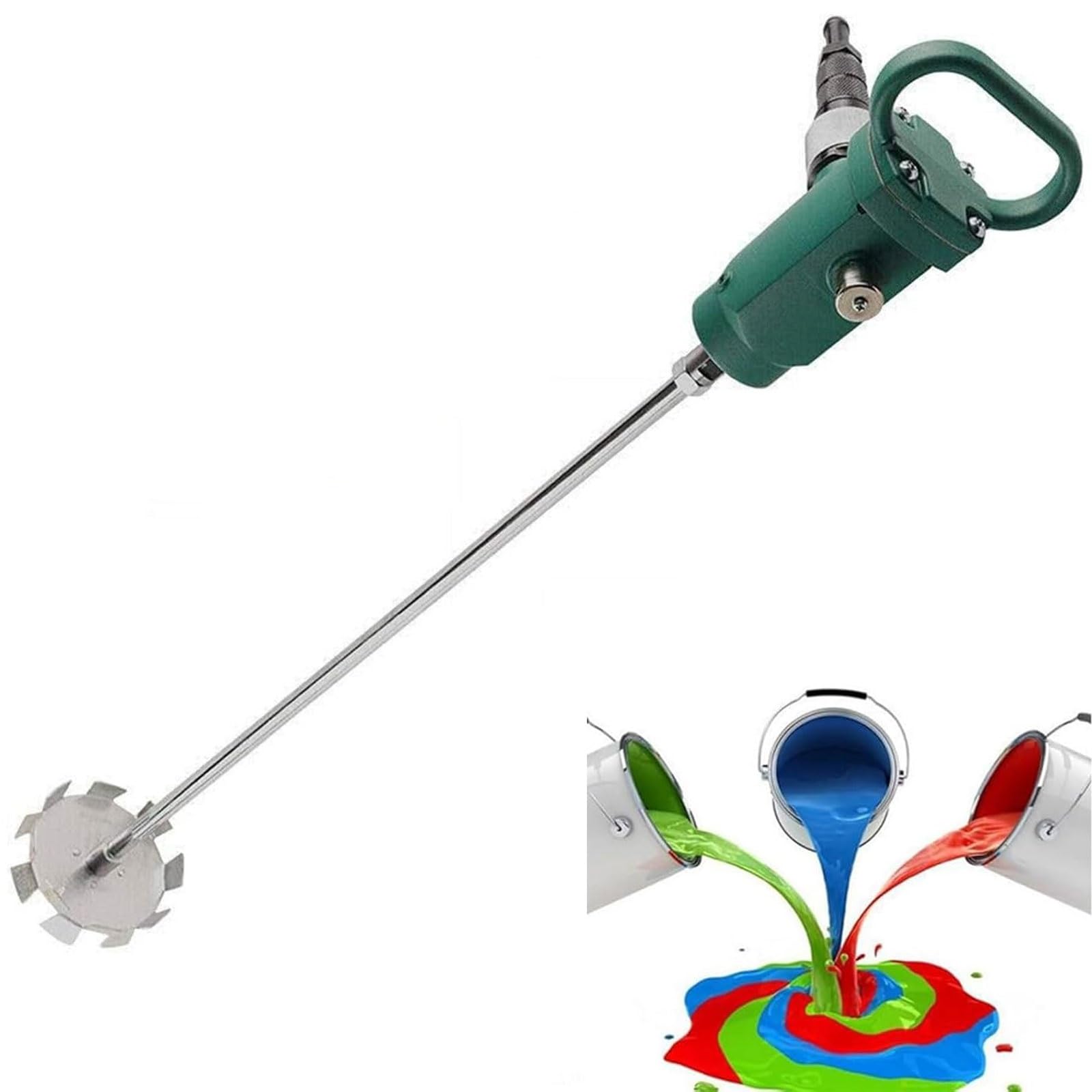 Agitateur pneumatique de peinture avec hélice 100 mm et vitesse continue 1800 tr/min
