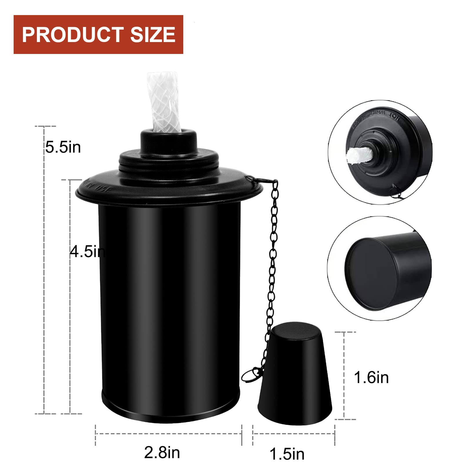 Nonley Outdoor Torch Canisters, Torch Replacement Canister 12 oz