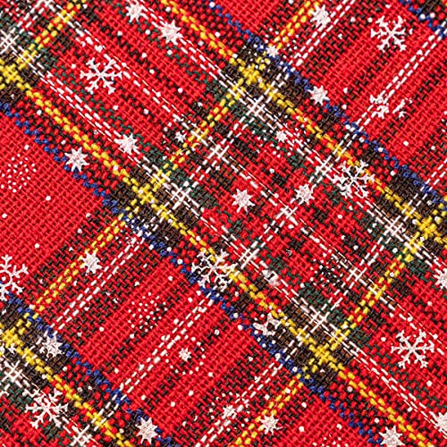 Nappe de Noël rectangulaire en polyester 140x200cm décoration festive de table