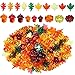 HADDIY Fall Vase Filler,165 Pcs Acrylic Pumpkin Leaves...